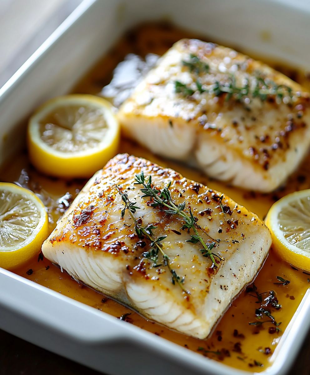 Lemon Thyme Roasted Sea Bass
