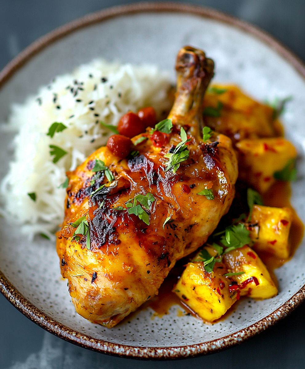 Saffron Chicken Dish