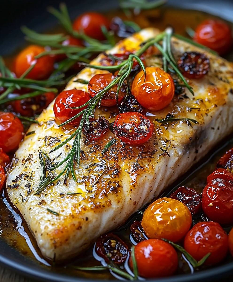 Roasted Fish with Cherry Tomatoes