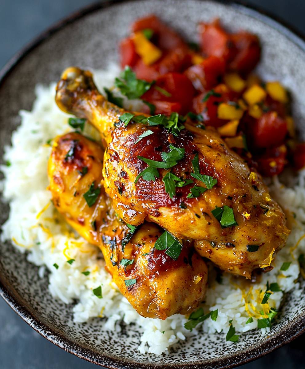 Saffron Chicken Dish