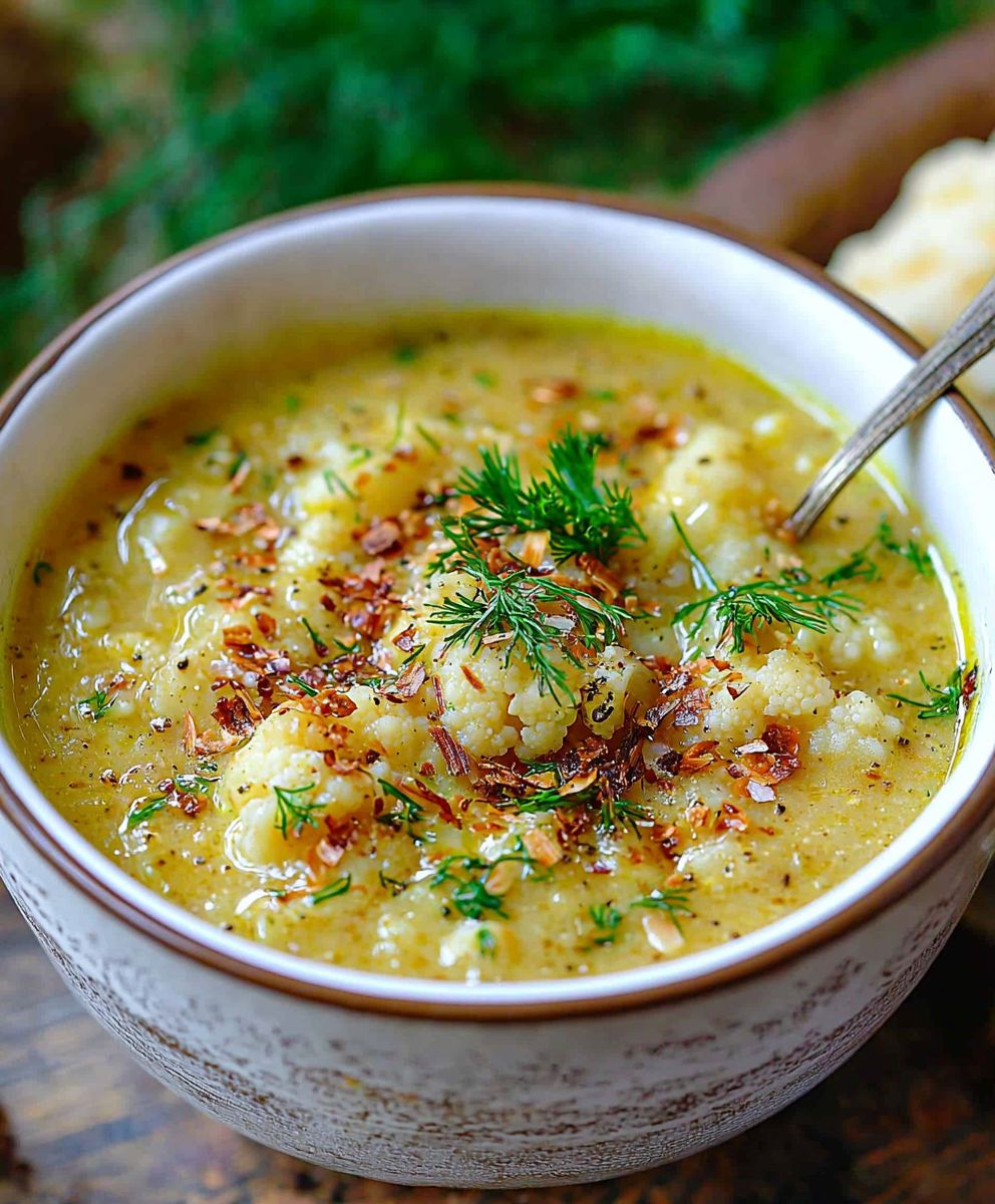 Roasted Cauliflower Soup