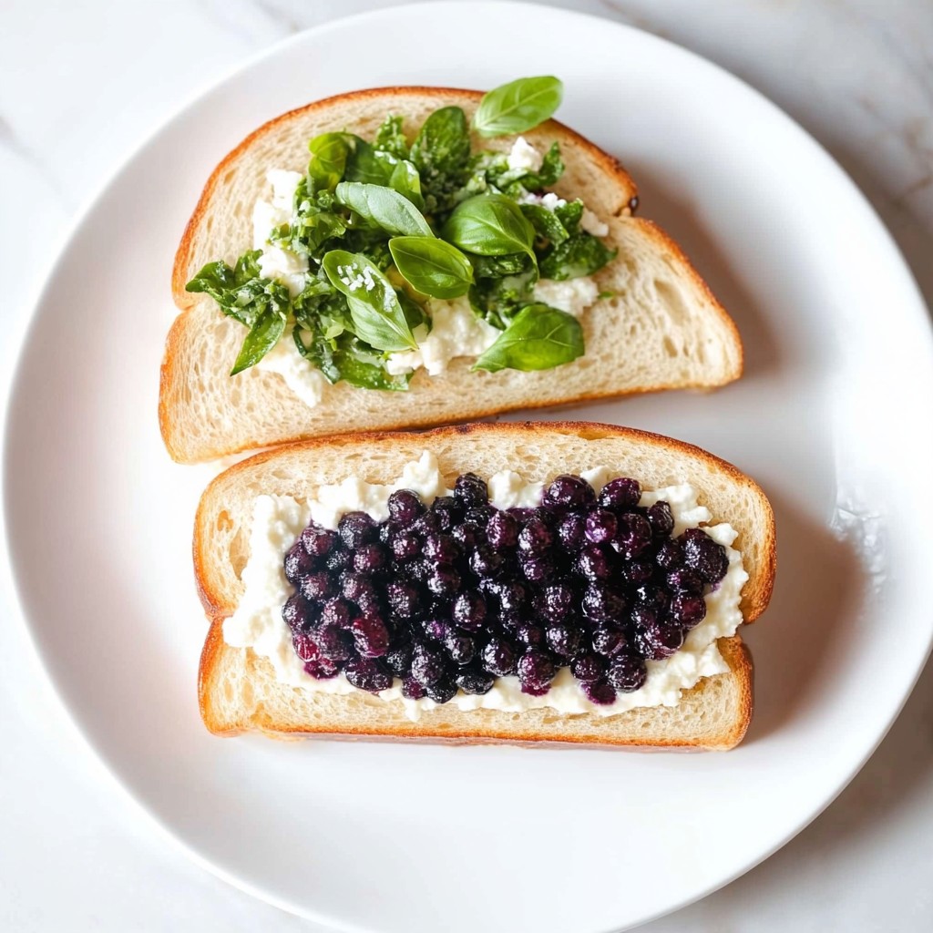 Blueberry Basil Goat Cheese Panini