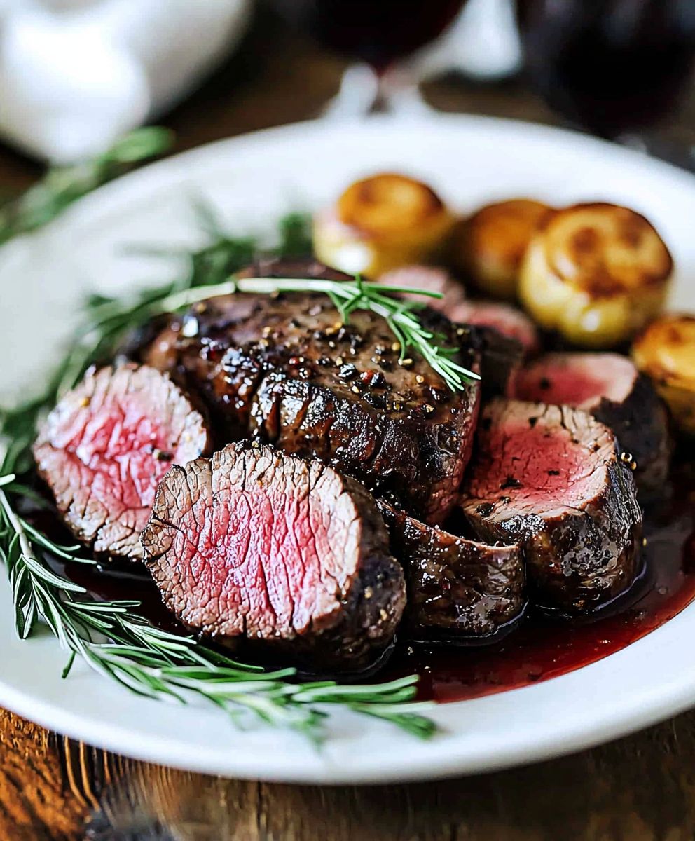 Beef Tenderloin Red Wine Sauce