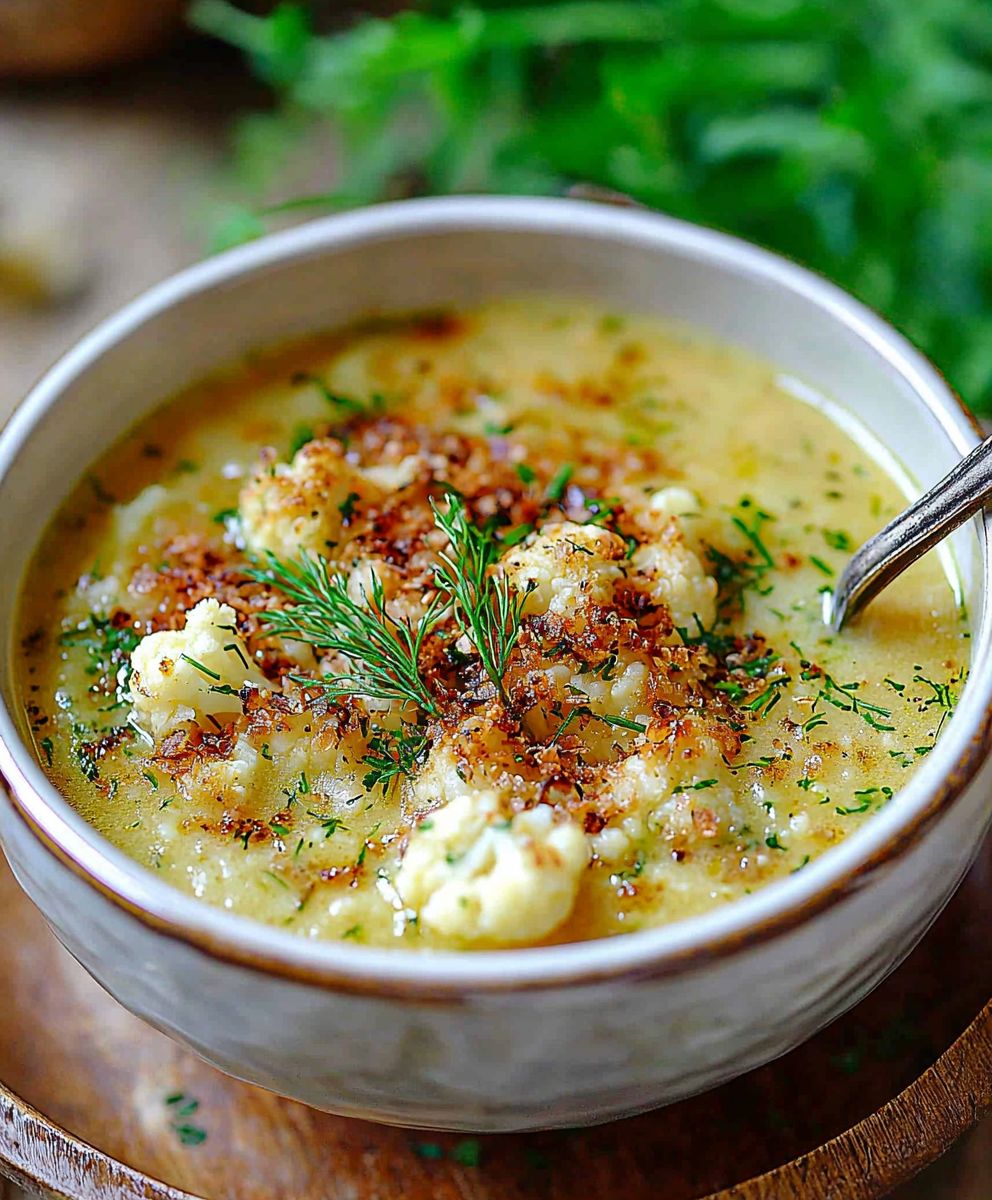 Roasted Cauliflower Soup